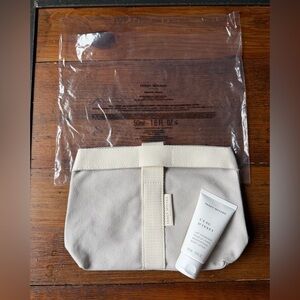 NWT Issey Miyake Cotton Pouch with Lotion